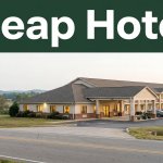 A roadside hotel with warm windows, parked cars, and rural Alabama scenery beneath a green headline band.