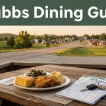 Southern meal, map, and car keys sit on a table beside a rural Arkansas highway.