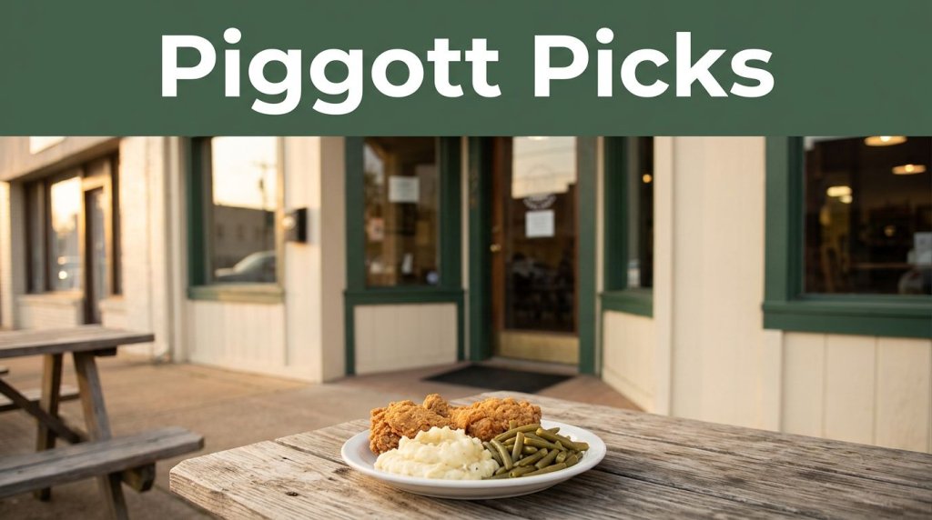 A cozy café with Southern food on a rustic table at sunset.