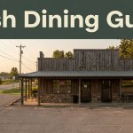A rural Arkansas roadside restaurant with a hot-meal counter and sandwich storefront at sunset.