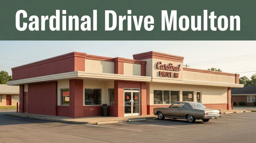 Cardinal Drive restaurant with a classic car parked near its entrance.