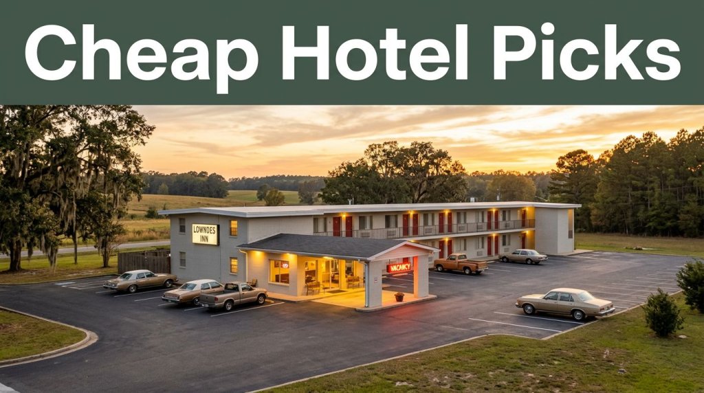 cheap hotels Lowndes County Alabama