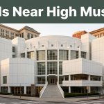 The High Museum of Art stands among Midtown Atlanta hotels at golden hour.