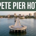 St. Pete Pier extends into Tampa Bay with waterfront hotels in the background.