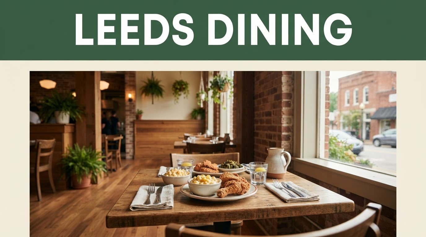 A table for two with Southern comfort food in a warm Leeds restaurant.